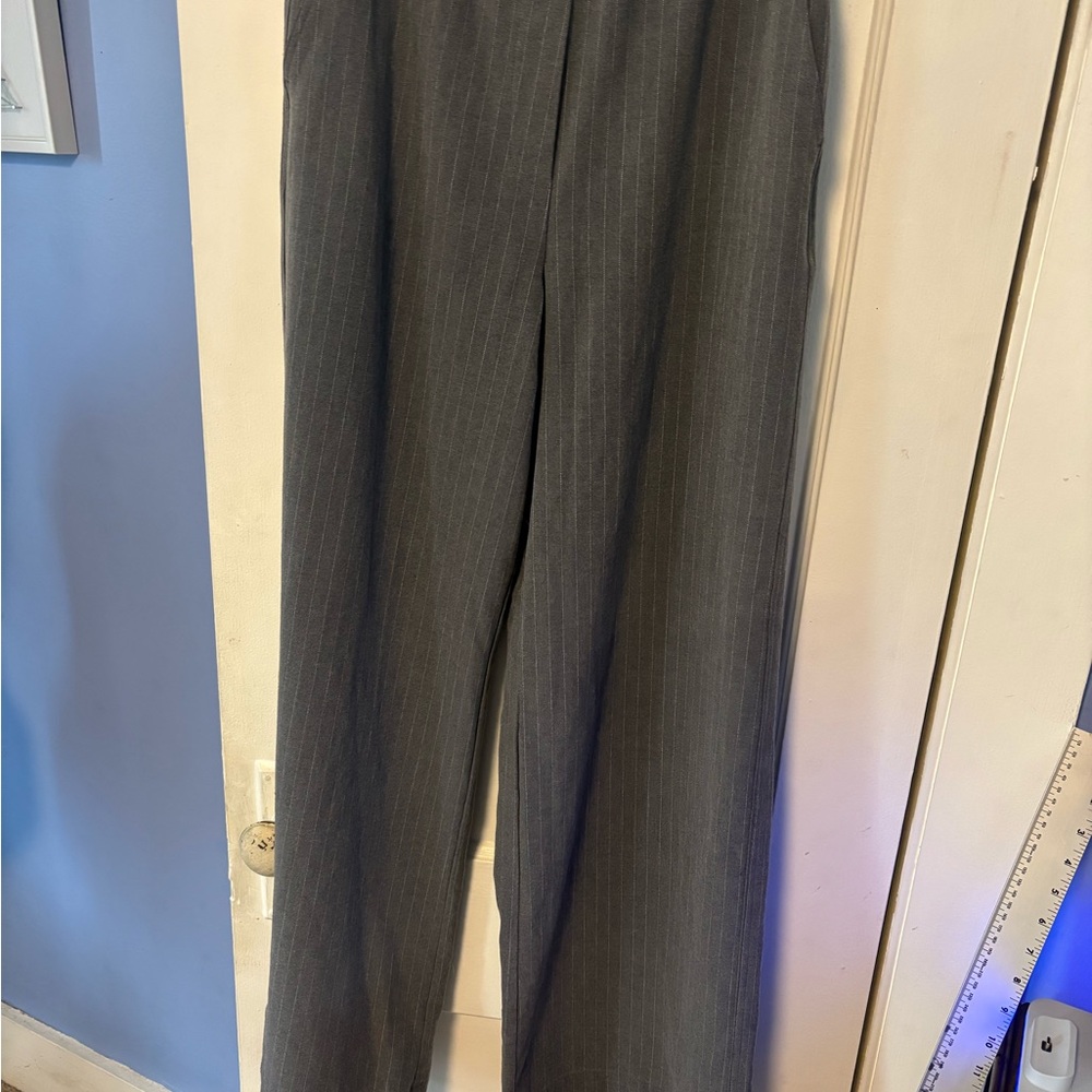 Vince Camuto Charcoal Pinstripe Dress Pants